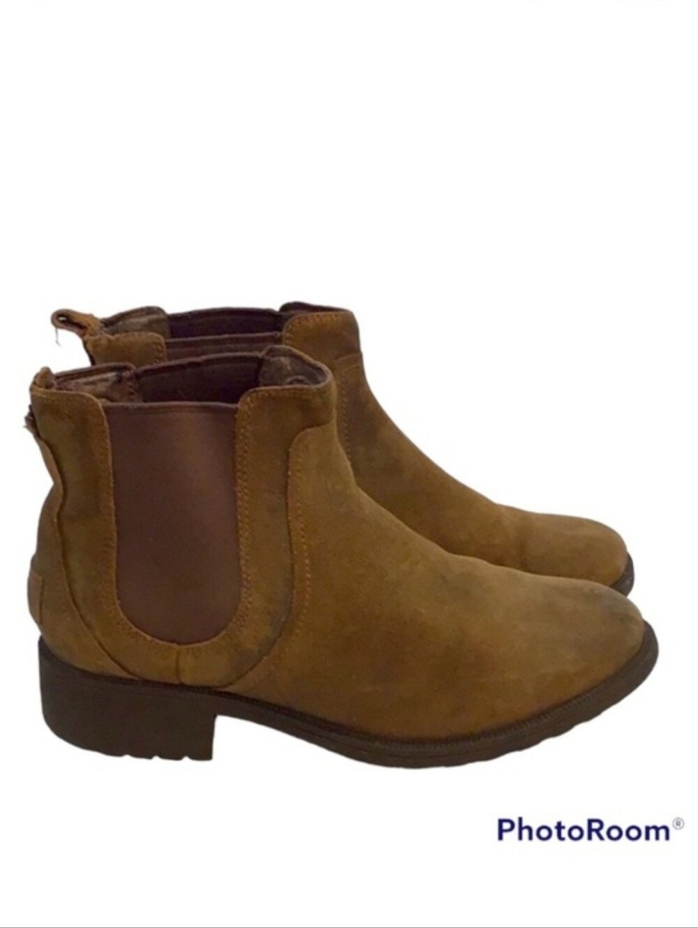 💚 Ugg Booties, Beige, Size 8
